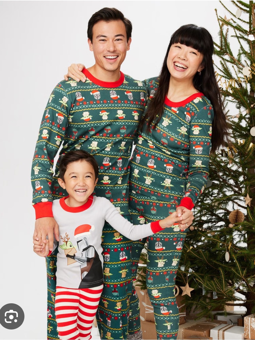 Hanna Andersson Star Wars grogu Christmas pajamas women’s med organic holiday